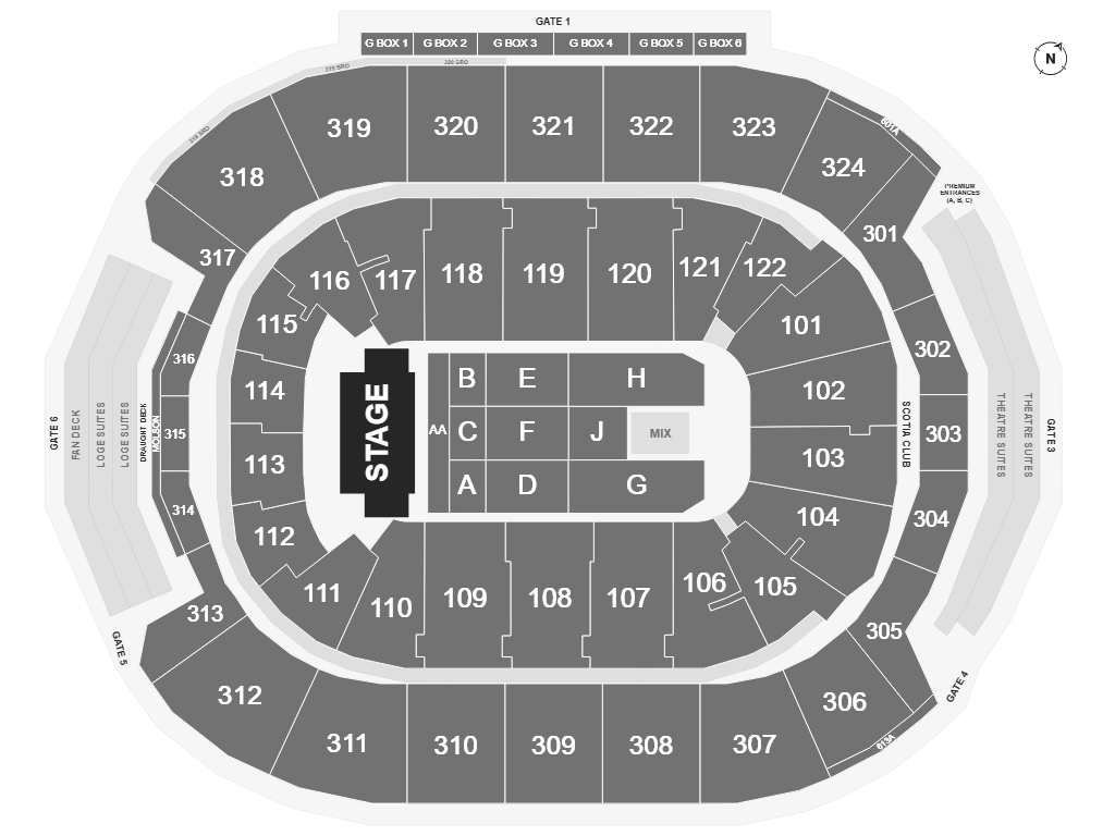 Florence + The Machine Scotiabank Arena Seating Map