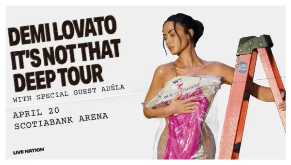 Demi Lovato tour banner
