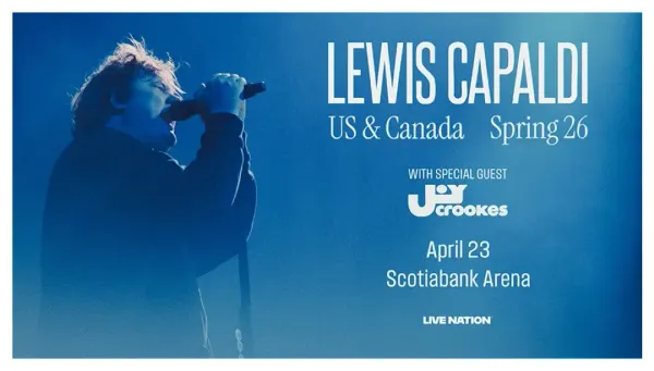Lewis Capaldi tour banner